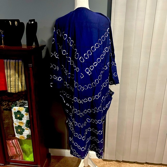 African Mens Clothing Traditional 2 Piece Embroidered Suit Shirt Pants - Picture 6 of 7